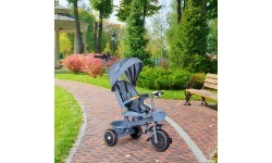 Tricycle stroller tricycle 2-in-1 swivel seat folding canopy blue - ECOTOYS