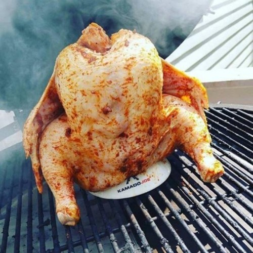 Kamado Joe ceramic chicken holder