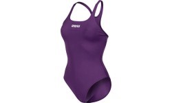 Sieviešu peldkostīms Team Swim Pro Solid, plūmju-balts, 38 - 911