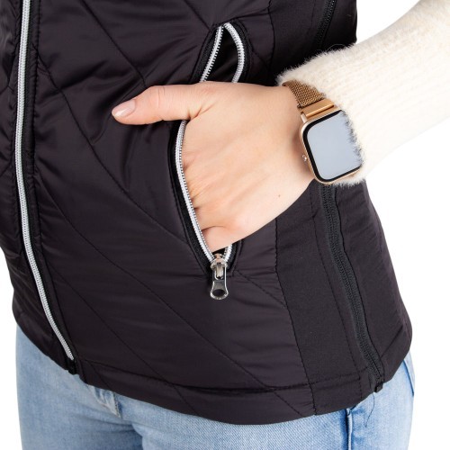 Sieviešu apsildāmā veste inSPORTline WARMher - Melna