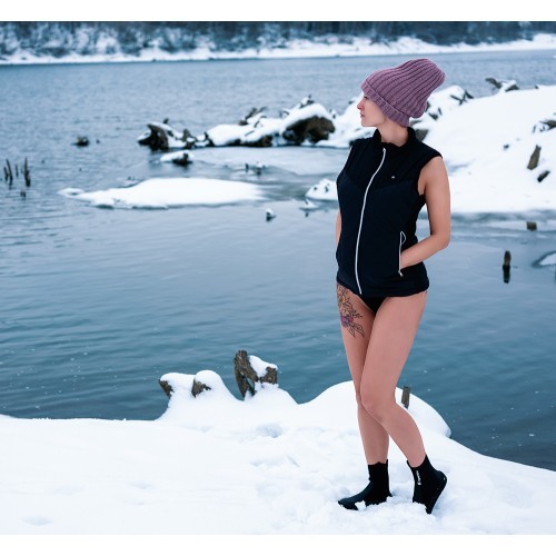 Sieviešu apsildāmā veste inSPORTline WARMher - Melna