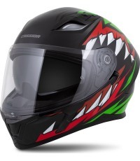 Motorcycle Helmet Cassida Orbit StriX Red/Green/Gray/White/Black
