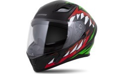 Motorcycle Helmet Cassida Orbit StriX Red/Green/Gray/White/Black