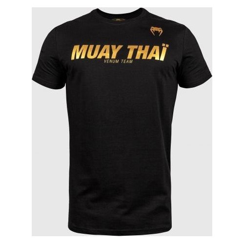 T-krekls Venum Muay Thai VT - melns/zelta