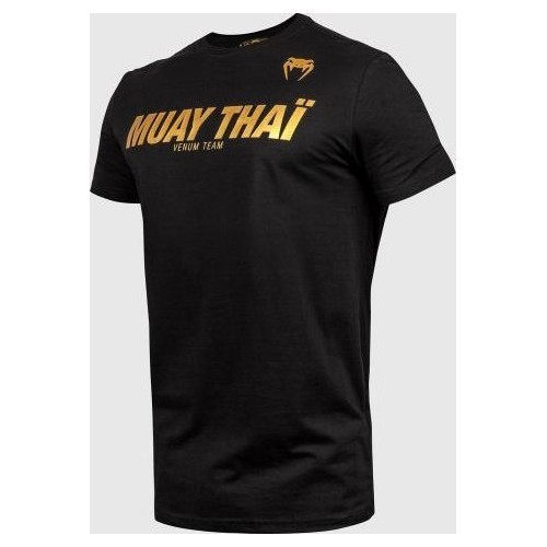 Футболка Venum Muay Thai VT - черная/золотая