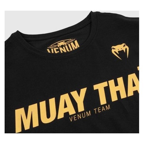T-krekls Venum Muay Thai VT - melns/zelta