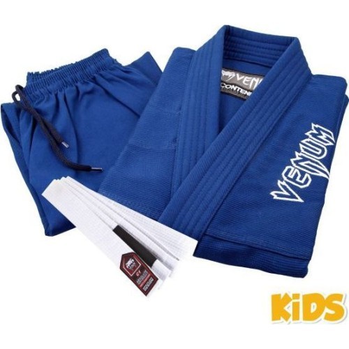 Venum Contender Kids BJJ kimono (ar bezmaksas baltu jostu) – zils