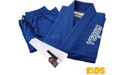 Venum Contender Kids BJJ kimono (ar bezmaksas baltu jostu) – zils