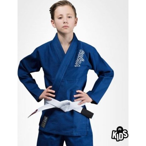 Venum Contender Kids BJJ kimono (ar bezmaksas baltu jostu) – zils