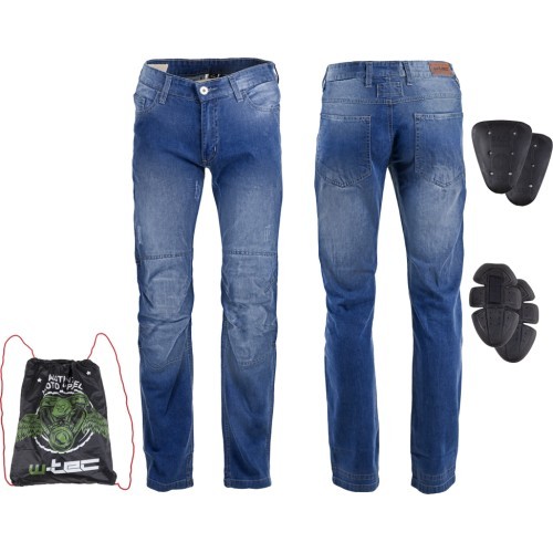 Vīriešu moto džinsi W-TEC Shiquet - Dark blue