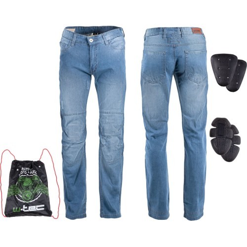 Vīriešu moto džinsi W-TEC Shiquet - Zils