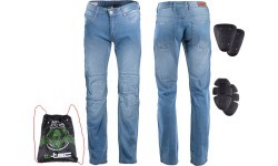 Vīriešu moto džinsi W-TEC Shiquet - Zils