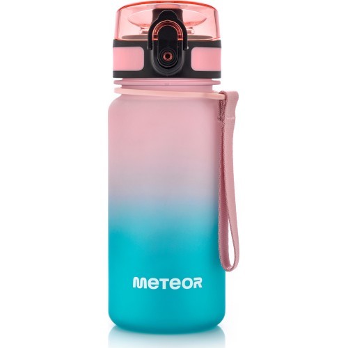 Sporta ūdens pudele Meteor 350 ml - Rozā || Tirkīza