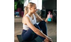 Sporta ūdens pudele Meteor 350 ml - Rozā || Tirkīza