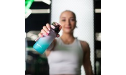 Спортивная бутылка для воды Meteor 350 мл - Розовый || Бирюзовый