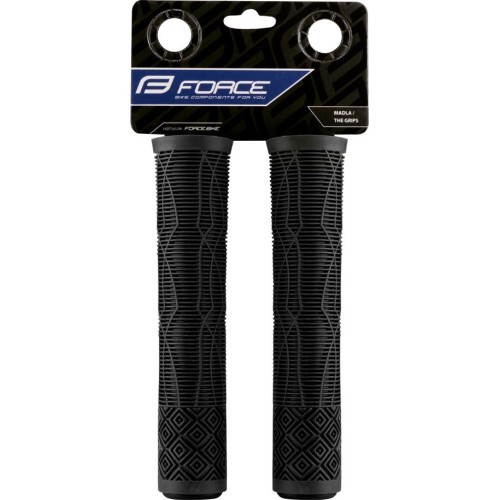 Stūres rokturi FORCE BMX160 (melni)