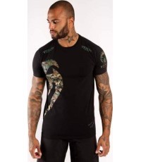 Футболка Venum Original Giant – чёрная/лесной камуфляж