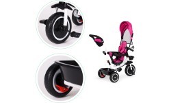 Trīsritenis ar grozāmu sēdekli Eco Toys, rozā
