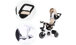 Tricycle - Stroller with Rotating Seat Eco Toys, Beige