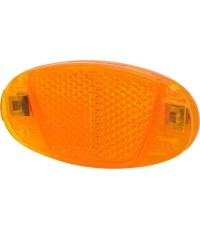 Spokes Reflector FORCE, Yellow, 80x40mm