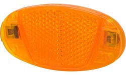 Spokes Reflector FORCE, Yellow, 80x40mm