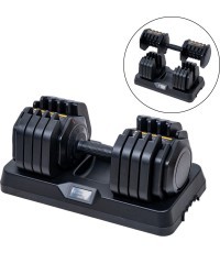Regulējama vienas rokas hantele inSPORTline DuraBell® 5–41 kg