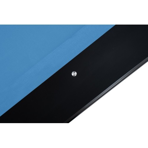 Billiard Table, Pool, Rasson Victory III, Black, CLUB pocket size, 8 ft., Simonis 760 blaugrün