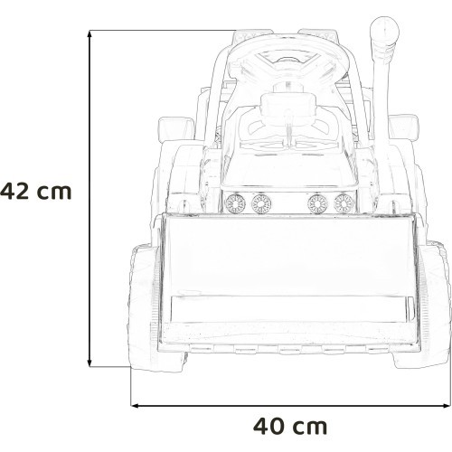 Ekskavators traktors G320, dzeltens