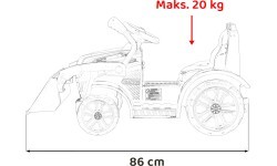 Экскаватор-трактор G320, жёлтый