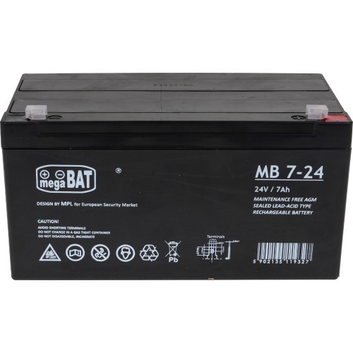 Vehicle parts battery 24V 7AH