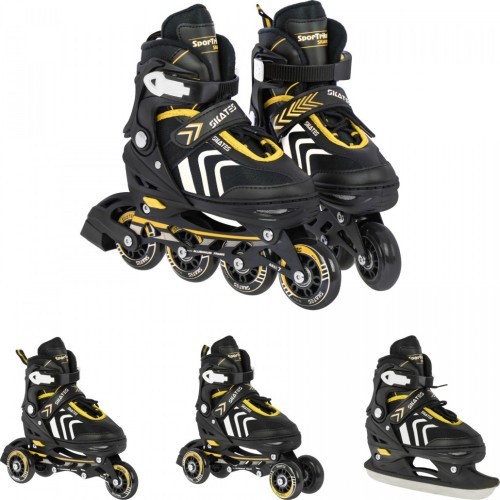 Skates, Skates, Set 4in1 34-38 Yellow