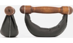 SwingBells komplekts, riekstkoks, melns - 8 kg