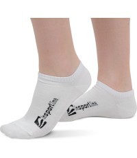 Ankle Bamboo Socks inSPORTline Silvatic Ankle AG+ Antibacterial – 3 Pairs - White