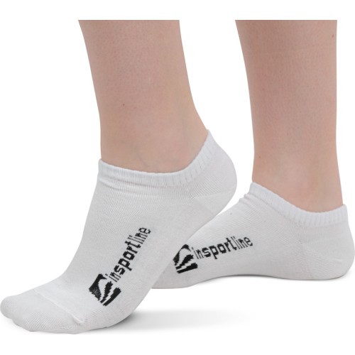 Бамбуковые носки до щиколотки inSPORTline Silvatic Ankle AG+ антибактериальные, 3 пары - Белый