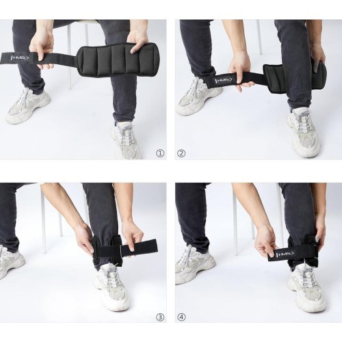 Regulējami potīšu un plaukstu locītavu atsvari ONK HMS - 2,5kg - ONK ADJUSTABLE ANKLE AND WRIST WEIGHTS HMS