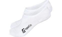 Короткие бамбуковые носки inSPORTline Silvatic Noshow AG+ антибактериальные, 3 пары - Белый