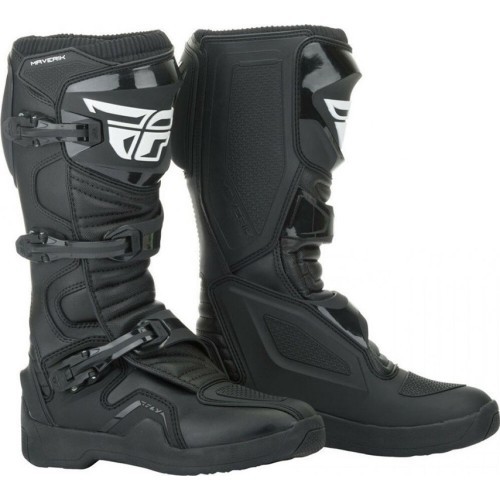 Мотокроссовые ботинки Fly Racing New Maverik LT, чёрные - Чёрный