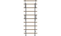 Гимнастическая стенка inSPORTline Wootaline 199 x 80 см с турником и брусьями, серая
