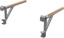 Wall Bars inSPORTline Wootaline 199 x 80 cm w/ Pull-Up Bar & Parallel Bars, Gray