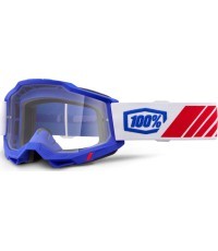 Motocross Goggles 100% Accuri 2 - Kolby Blue, Clear Plexi