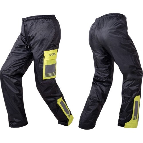 Waterproof Motorcycle Pants W-TEC Colnari - Black/Fluo Green