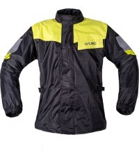 Motorcycle Rain Jacket W-TEC Igava – 2nd Quality - Black/Fluo Green