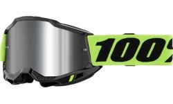 Детские кроссовые очки 100% Accuri 2 Junior Mirror - žlutá, zrcadlové stříbrné plexi