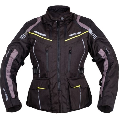 Sieviešu tūrisma motocikla jaka W-TEC Smackton Lady - Melns / Zaļš