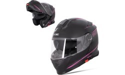 Flip-Up Motorcycle Helmet W-TEC Venero - Rosanero