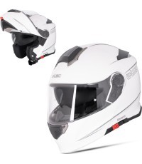 Flip-Up Motorcycle Helmet W-TEC Venero - Glossy White
