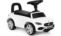 Riding car Mercedes C CLASS interactive steering wheel sounds white