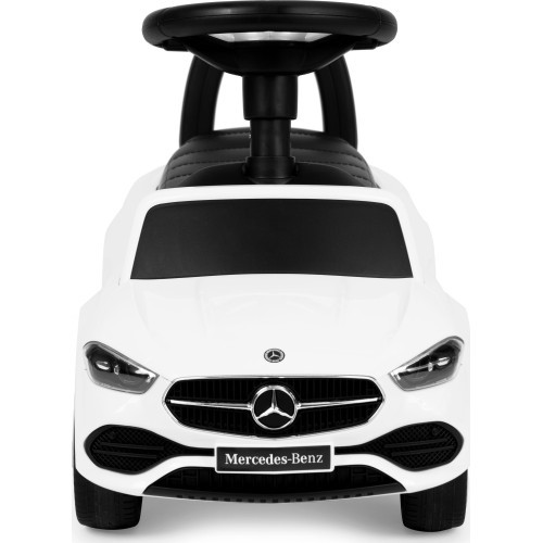 Riding car Mercedes C CLASS interactive steering wheel sounds white