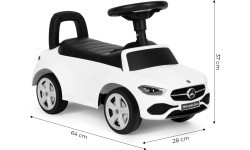 Электромобиль Mercedes C CLASS, интерактивный руль, звуки, белый
