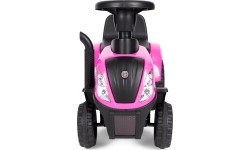 Riding tractor with trailer interactive steering wheel sounds for kids pink